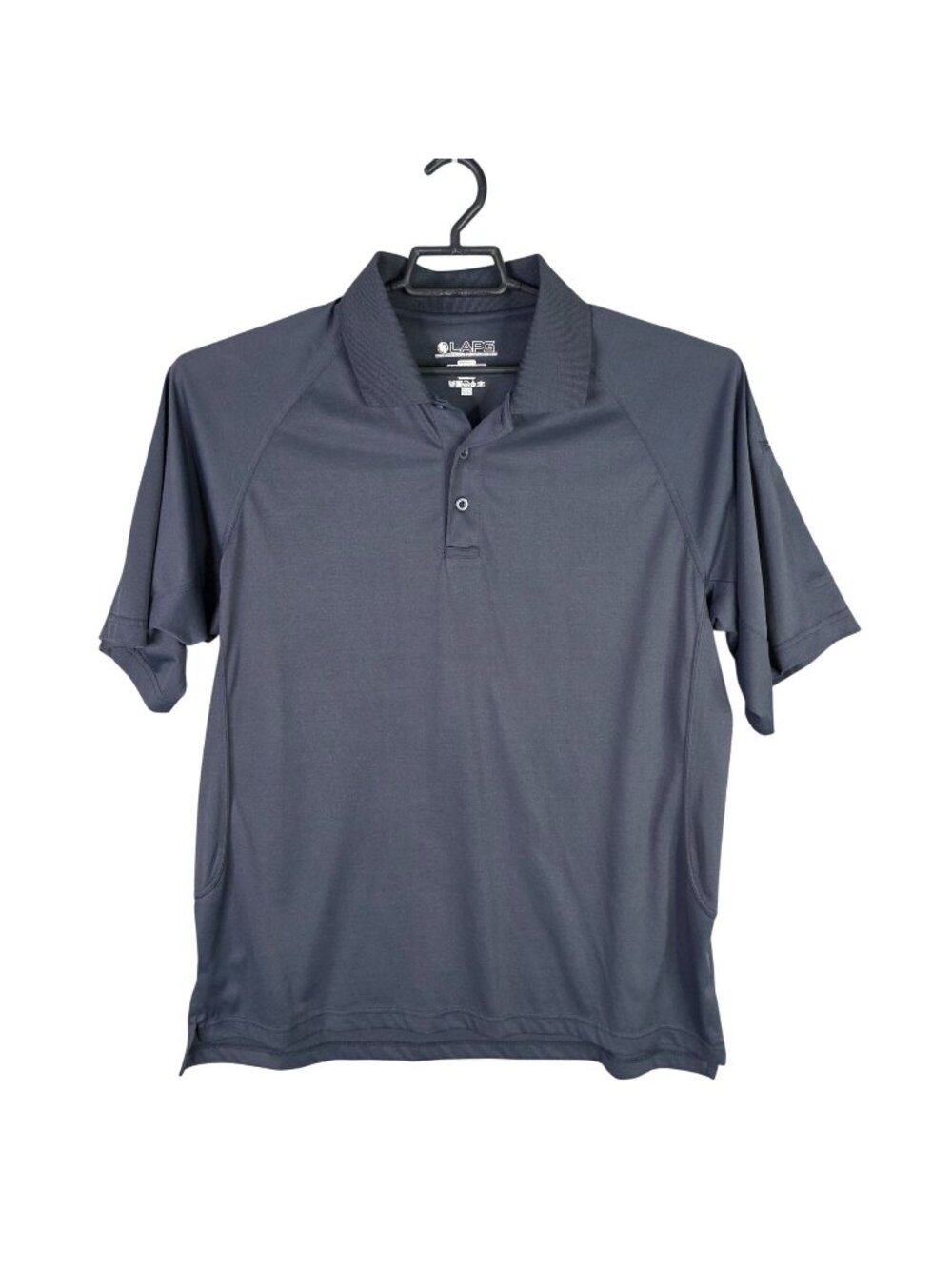 Mens LAPG Dark Gray Polo Shirt Short Sleeve 100% Polyester Size XL